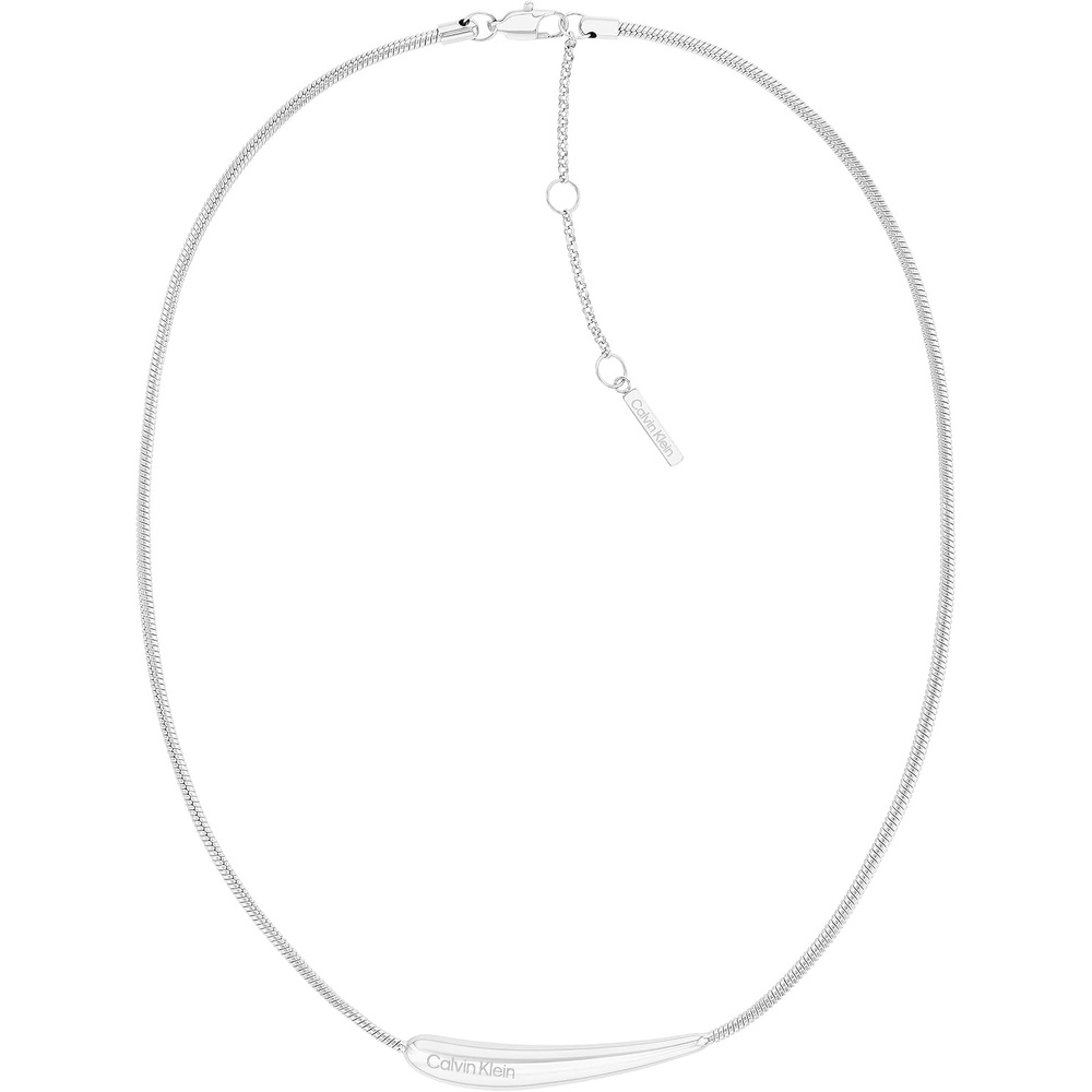 image:imageCalvin Klein Womens Elongated Drops Pendant Necklace Stainless Steel  Fashion Accessory for any Occasion  Gift for HerSilver