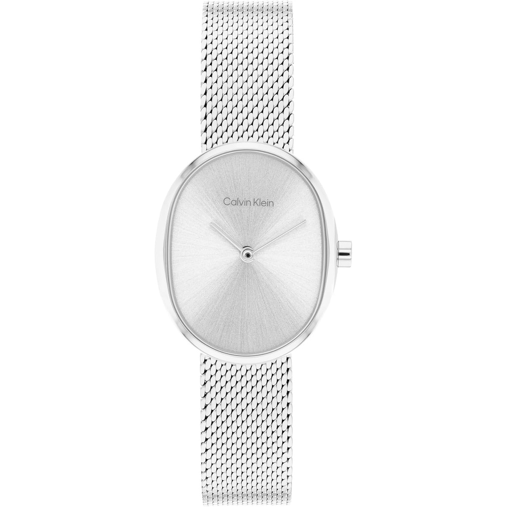 image:imageCalvin Klein Womens Euphoria Quartz Watch  Mesh Bracelet Oval Shaped Case  Water Resistant Up to 30m  Modern Versatile Timepiece  Gift for Her 232mmSilver
