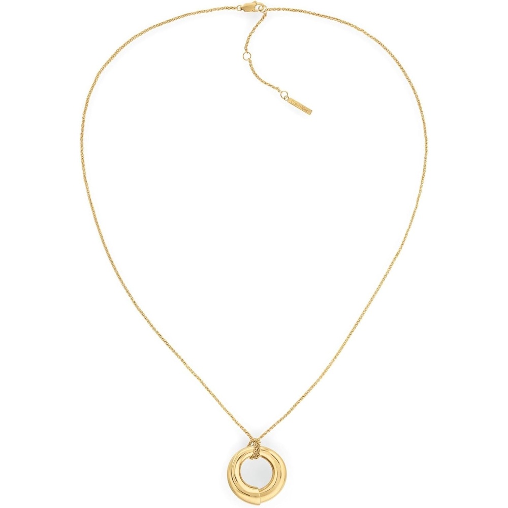 image:imageCalvin Klein Womens Jewelry  CK Spiral Necklace  Stainless Steel  Layering Accessory for Everyday Wear  Gift for HerGold Plated