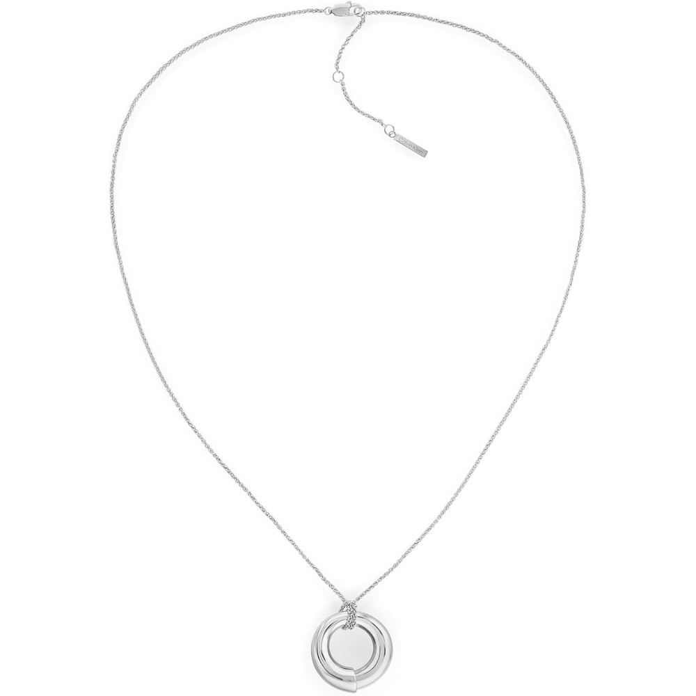 image:imageCalvin Klein Womens Jewelry  CK Spiral Necklace  Stainless Steel  Layering Accessory for Everyday Wear  Gift for HerSilver