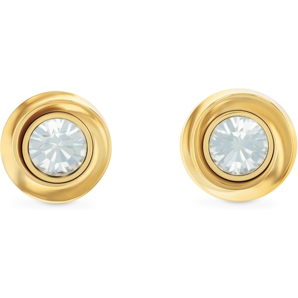 image:imageCalvin Klein Womens Jewelry  Twisted Bezel Stainless Steel Earrings  Fashion Accessory for any Occasion  Gift for HerGold Plated