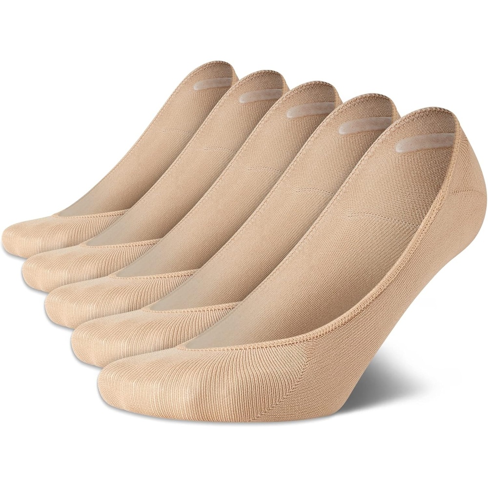 image:imageCalvin Klein Womens Liner Socks 5 Pack Athletic Shoe Sock Liners Lightweight Performance Non Slip No Show Socks for WomenNude
