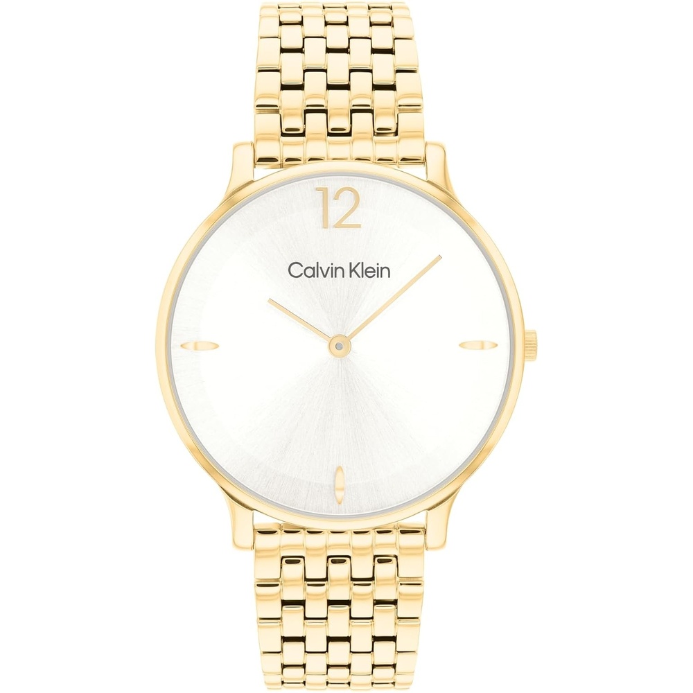 image:imageCalvin Klein Womens Luxe Quartz Watch  MultiLink Bracelet  Water Resistant Up to 30m  Modern Versatile Timepiece  Gift for Her 34mmGold Plated