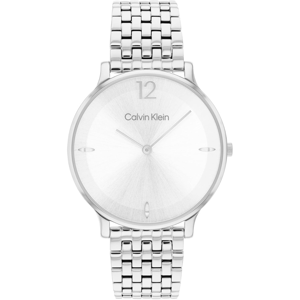image:imageCalvin Klein Womens Luxe Quartz Watch  MultiLink Bracelet  Water Resistant Up to 30m  Modern Versatile Timepiece  Gift for Her 34mmSilver