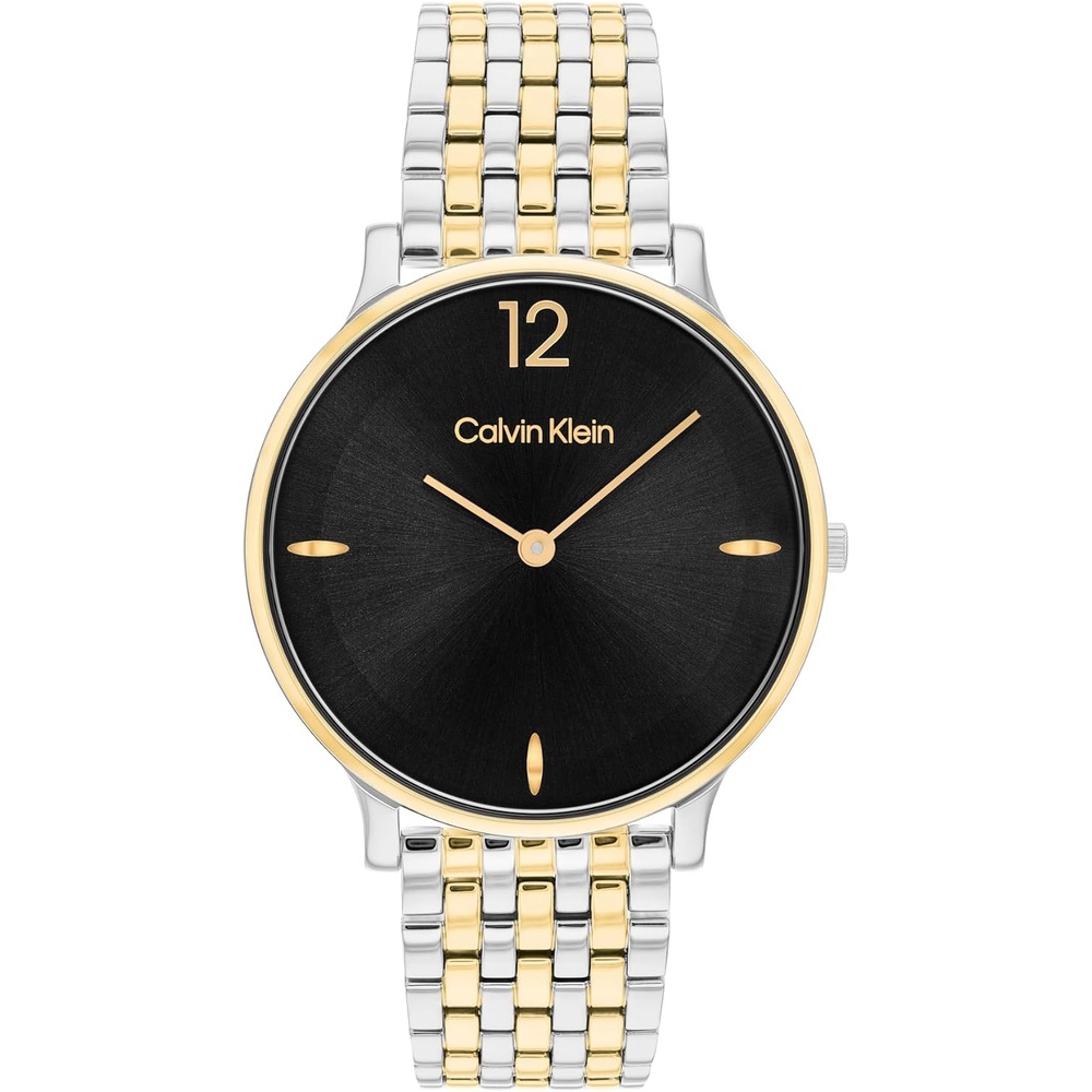 image:imageCalvin Klein Womens Luxe Quartz Watch  MultiLink Bracelet  Water Resistant Up to 30m  Modern Versatile Timepiece  Gift for Her 34mmTwo Tone