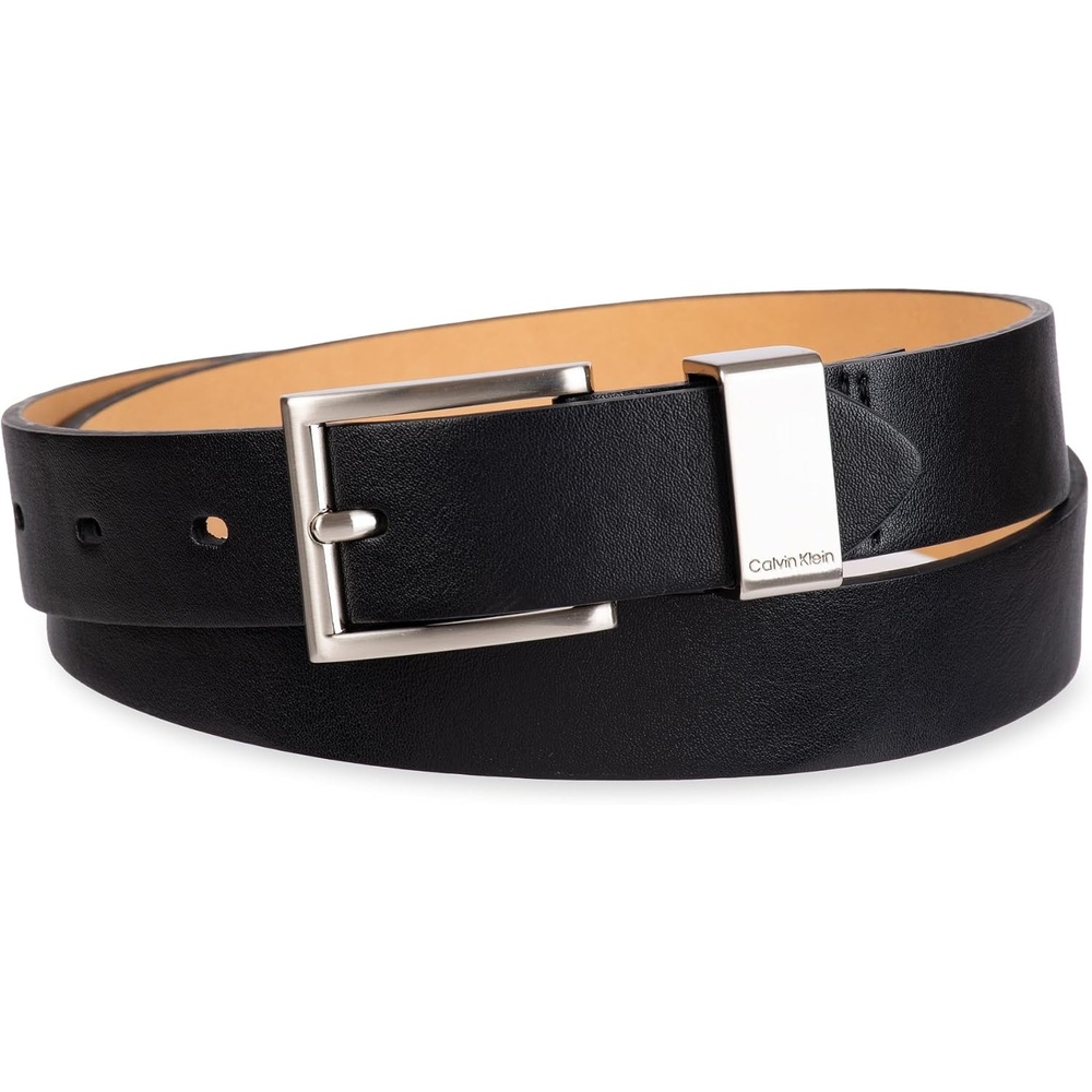 image:imageCalvin Klein Womens Metal Loop Slim 1 Inch Fashion Belt for Trousers Jeans DressesBlack