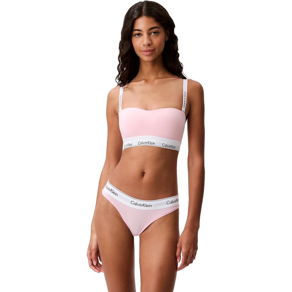 image:imageCalvin Klein Womens Modern Cotton ThongPantyBuff Pink