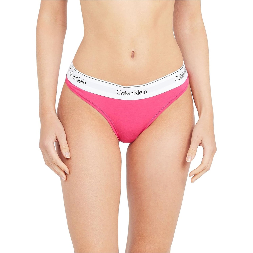 image:imageCalvin Klein Womens Modern Cotton ThongPantyRaspberry Sorbet