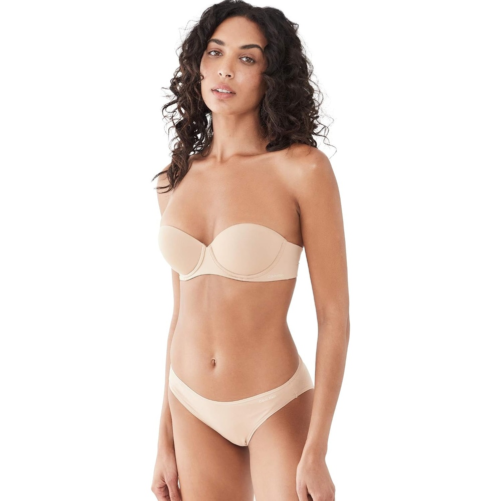 image:imageCalvin Klein Womens Perfectly Fit Strapless Convertible PushUp BraBare