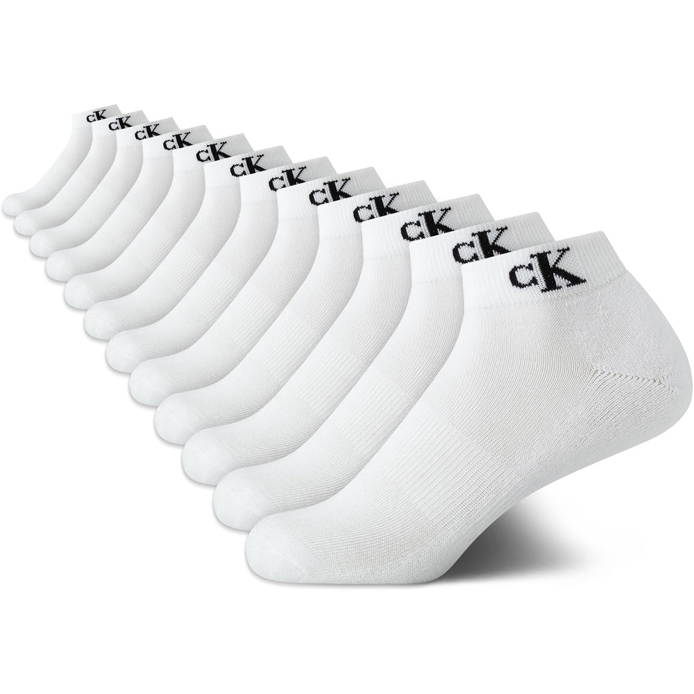 image:imageCalvin Klein Womens Quarter Socks 12 Pack Soft Cushioned Athletic Ankle Socks for Women for Running and WorkoutWhite
