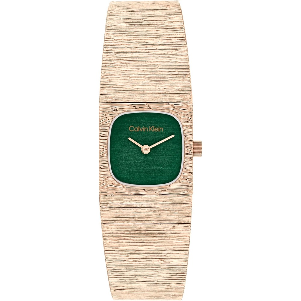 image:imageCalvin Klein Womens Sophisticated Square Quartz Watch  Mini Square Case Mesh Bracelet Textured Dial Water Resistant Up to 30m  JewelryInspired Contemporary Timepiece  Gift for Her 20mmRose Gold