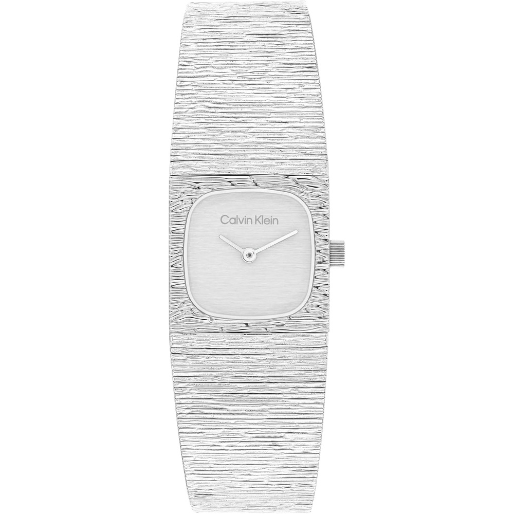 image:imageCalvin Klein Womens Sophisticated Square Quartz Watch  Mini Square Case Mesh Bracelet Textured Dial Water Resistant Up to 30m  JewelryInspired Contemporary Timepiece  Gift for Her 20mmSilver