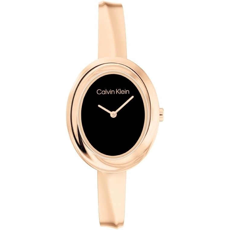 image:imageCalvin Klein Womens Twisted Bezel  24mm 2H Quartz Watch  Adjustable Stainless Steel Bangle  Water Resistance 30 Meters  Premium Fashion for All Occasions  Gift for HerCarnation Gold