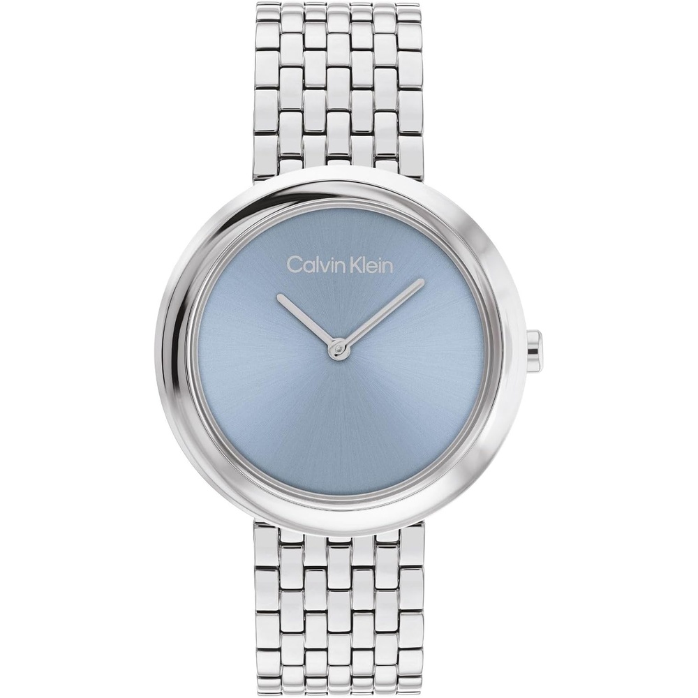 image:imageCalvin Klein Womens Twisted Bezel 34mm 2H Quartz Watch Stainless Steel Bracelet Water Resistance 30 Meters Minimalistic Style Premium Fashion Gift for HerBlue