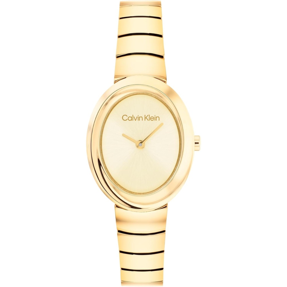 image:imageCalvin Klein Womens Twisted Bezel Quartz Watch  Bracelet Small Case Water Resistant Up to 30m  Modern Versatile Timepiece  Gift for Her 24mmGold Plated