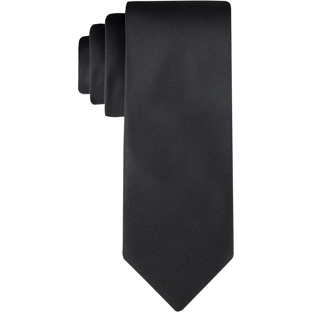 image:imageCalvin Klein boys Solid and Pattern Ties Big BoysBlack Solid