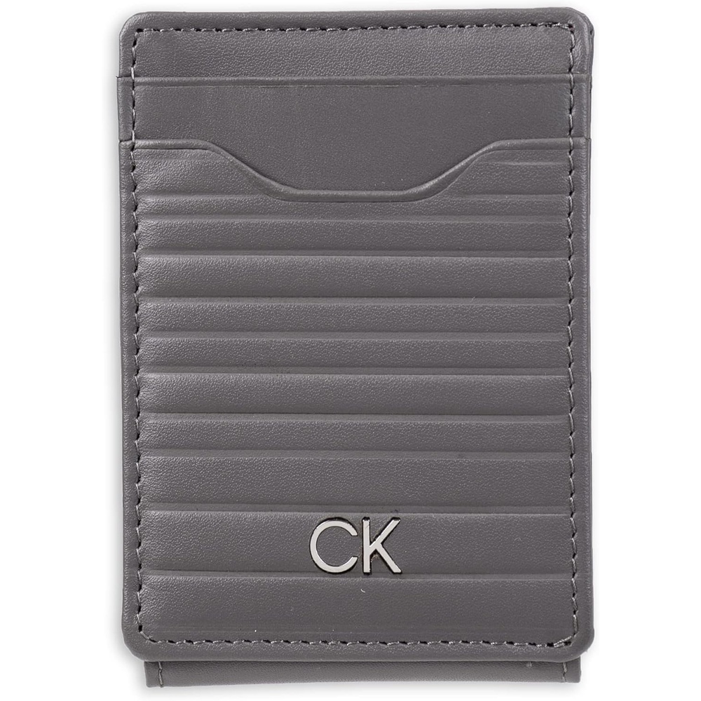 image:imageCalvin Klein mens RFID Magnetic Front Pocket Leather Wallet Grey