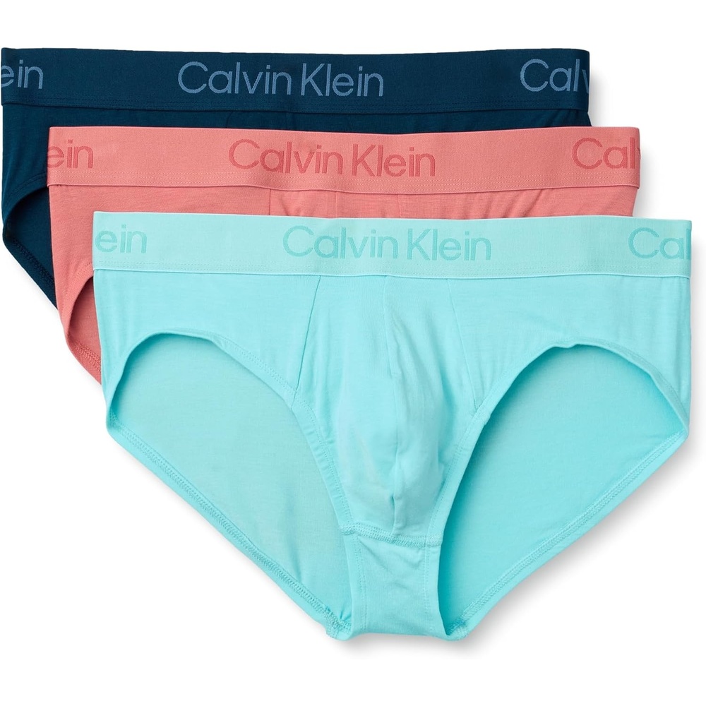 image:imageCalvin Klein mens Ultra Soft Modern Modal Hip BriefEnchanted Blue  Sunfruit Fun  Antarctic Blue