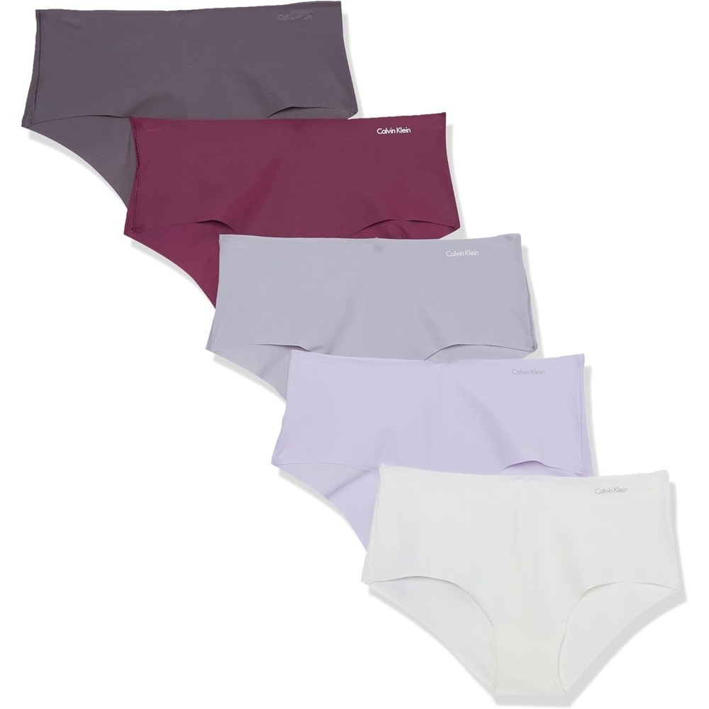 image:imageCalvin Klein womens Invisibles Seamless Hipster Panties MultipackAmaranthDapple GrayPastel LilacRabbitVanilla Ice