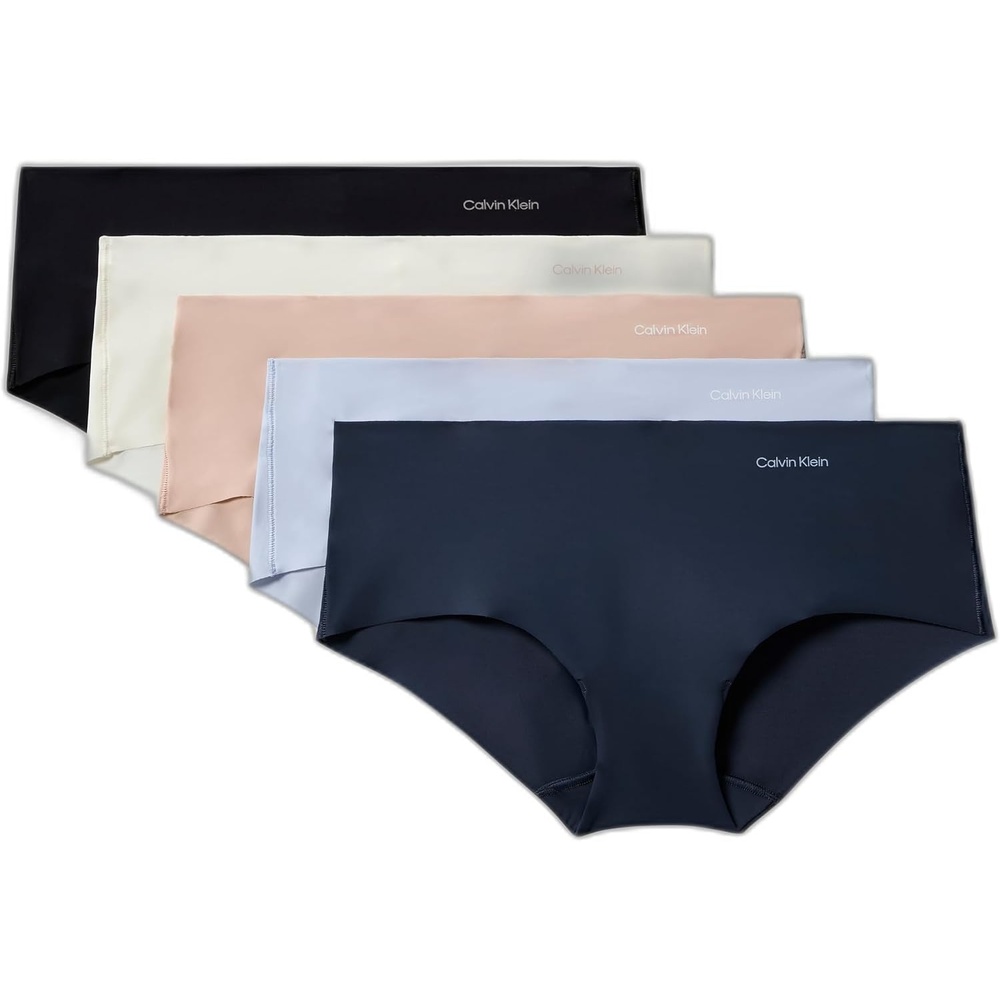 image:imageCalvin Klein womens Invisibles Seamless Hipster Panties MultipackCasual BlueSpeakeasyCedarIvoryBlack