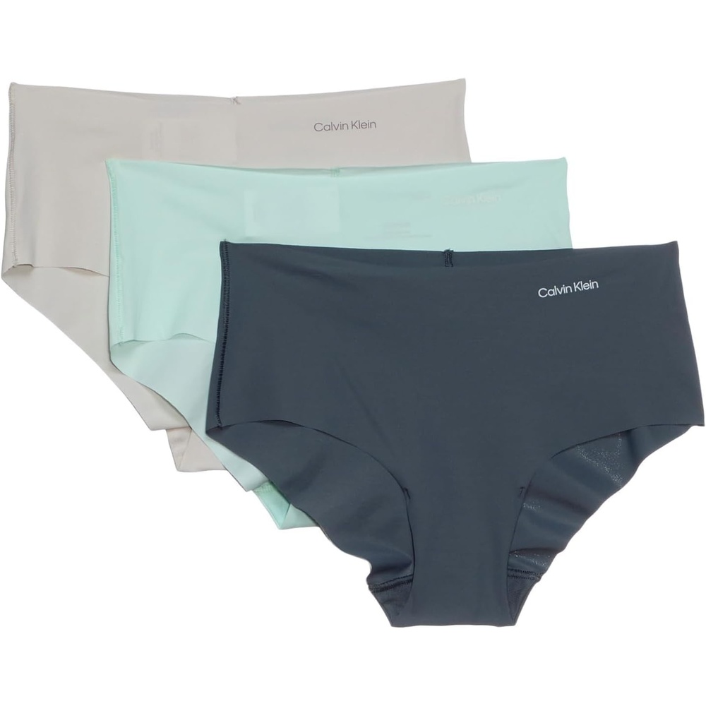 image:imageCalvin Klein womens Invisibles Seamless Hipster Panties MultipackSharkWind ChimeMoonlight Jade