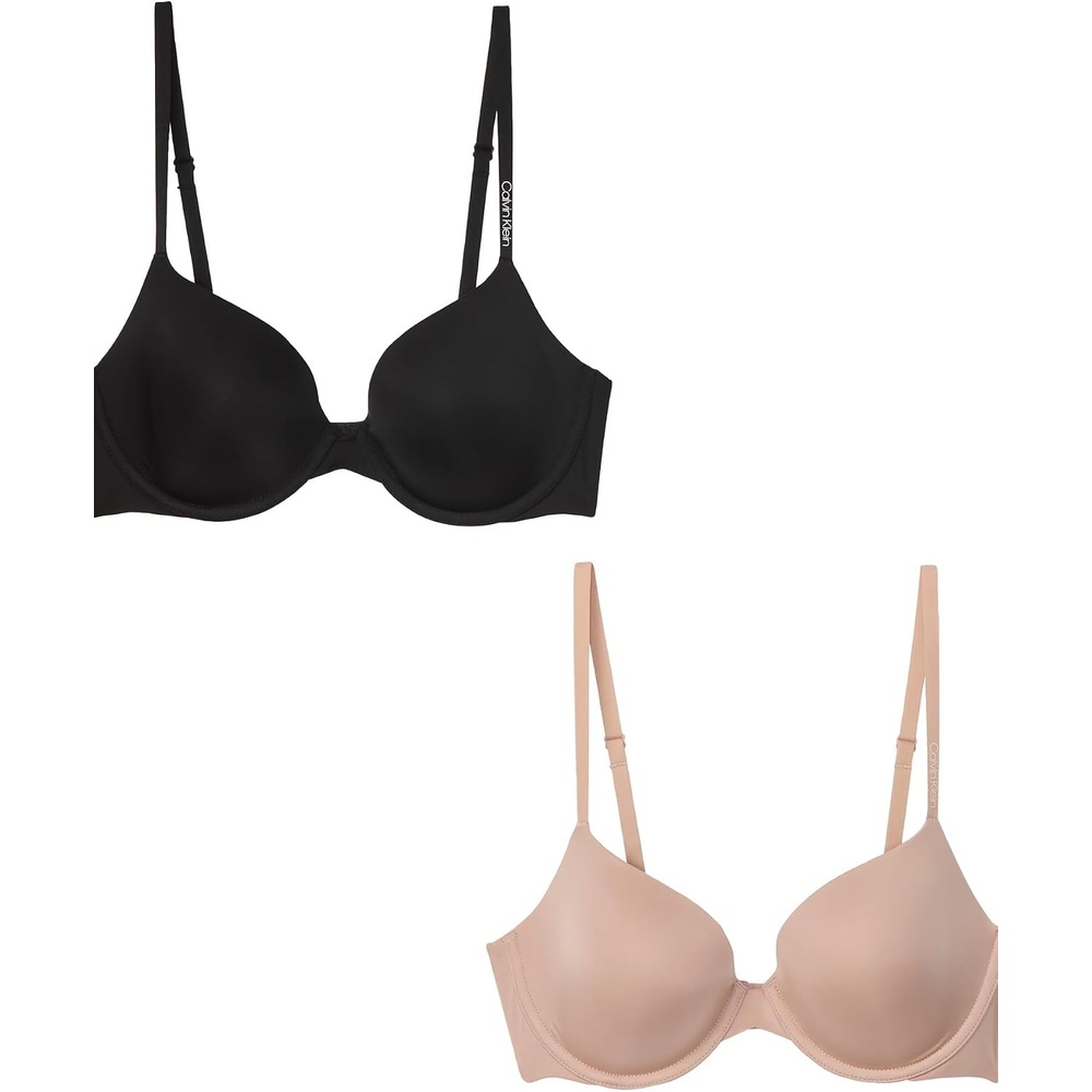image:imagePure Micro Lightly Lined Demi Bra 2 PackBlackCedar