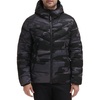 Hooded Stretch Black Camo