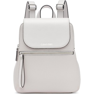 Calvin Klein Elaine Bubble Lamb Novelty Key Item Flap Backpack(Dove Grey)