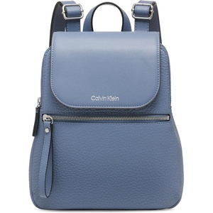 Calvin Klein Elaine Bubble Lamb Novelty Key Item Flap Backpack(Flint Stone Blue)