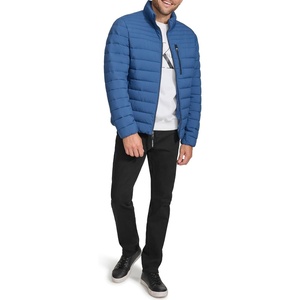 Calvin Klein Men’s Full Zip Down Puffer Coat(Denim Blue)