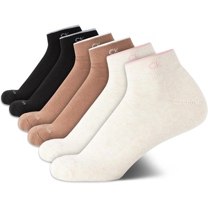 Calvin Klein Quarter Socks for Women – 6 Pack Cushioned Ankle Socks – Quarter Cut, Breathable, Lightweight, Athletic Design(Oatmeal Heather)