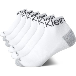 Calvin Klein Quarter Socks for Women – 6 Pack Cushioned Ankle Socks – Quarter Cut, Breathable, Lightweight, Athletic Design(White Assorted)
