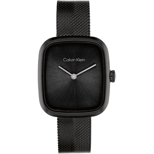 Calvin Klein Women’s CK Adore – 27mm 2H Quartz Watch – Stainless Steel Mesh Bracelet – Modern Stylish Timepiece – Premium Fashion – Gift for Her(Black)