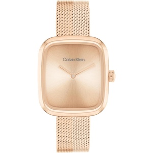 Calvin Klein Women’s CK Adore – 27mm 2H Quartz Watch – Stainless Steel Mesh Bracelet – Modern Stylish Timepiece – Premium Fashion – Gift for Her(Rose Gold)