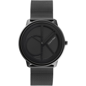Calvin Klein Women’s CK Iconic – 35mm 2H Quartz Watch – Stainless Steel Mesh Bracelet – Water Resistance 30 Meters – Premium Fashion Timepiece for Everyday Style – Gift for Her(Black)