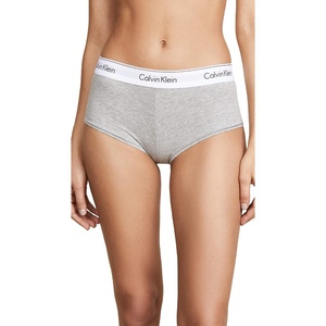 Calvin Klein Women’s Cotton Boyshort Panty(Grey Heather)