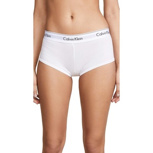 Calvin Klein Women’s Cotton Boyshort Panty(White)
