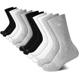 Calvin Klein Women’s Cushion Athletic Crew Socks (12-Pack)(Grey Assorted)