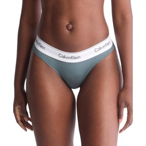 Calvin Klein Women’s Modern Cotton Thong-Panty(Blue Performance)