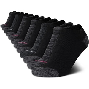 Calvin Klein Womens No Show Socks – 12 Pack Soft Cotton Blend Lightweight Athletic Low Cut Running Socks for Women(Grey Multi)