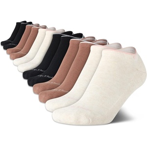 Calvin Klein Womens No Show Socks – 12 Pack Soft Cotton Blend Lightweight Athletic Low Cut Running Socks for Women(Neutral Assorted)