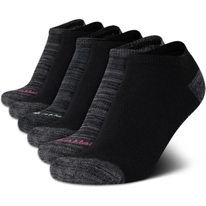 Calvin Klein Womens No Show Socks – 6 Pack Breathable Cotton Blend Athletic Performance Low Cut Running Socks for Women(Grey Multi)