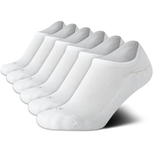 Calvin Klein Womens No Show Socks – 6 Pack Lightweight Cotton Blend Invisible No Slip Sneaker Liners Athletic Socks for Women(All White)