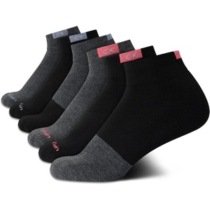 Calvin Klein Women’s Quarter Socks – 6 Pack Cushioned Athletic Ankle Socks for Women – Women’s Sports Socks (Size: 4-10)(Black/Grey)