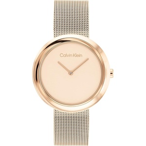 Calvin Klein Women’s Twisted Bezel – 34mm 2H Quartz Watch – Stainless Steel Bracelet – Water Resistance 30 Meters – Minimalistic Style – Premium Fashion – Gift for Her(Rose Gold)