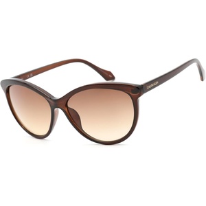 Calvin Klein womens Ck19534s Cat Eye Sunglasses(Crystal Brown/Brown)