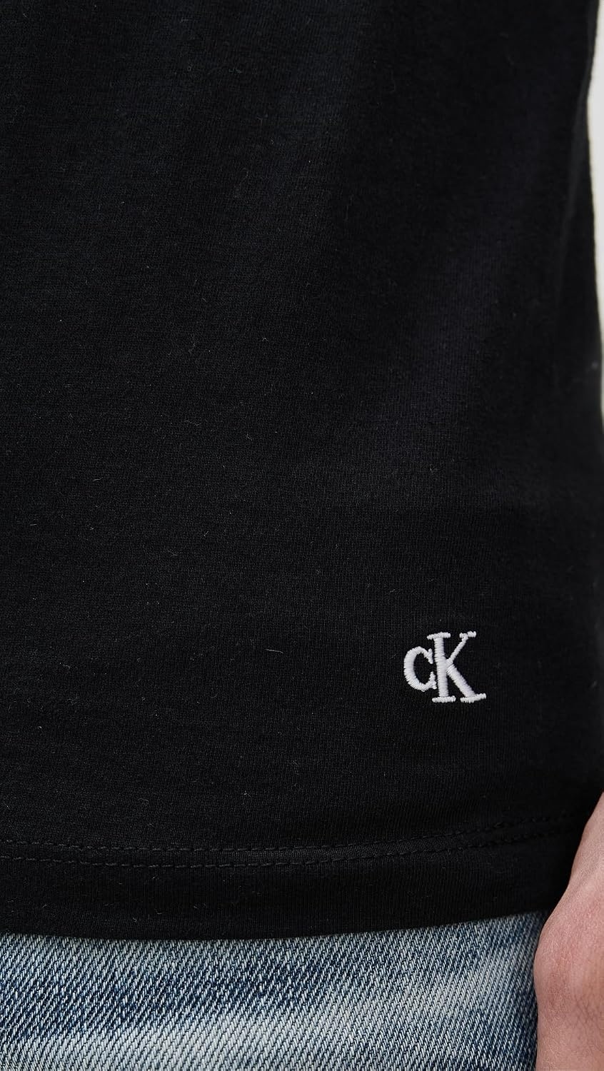 image:imageCalvin Klein Mens Cotton Classics 3Pack Undershirts3 Black Crewneck