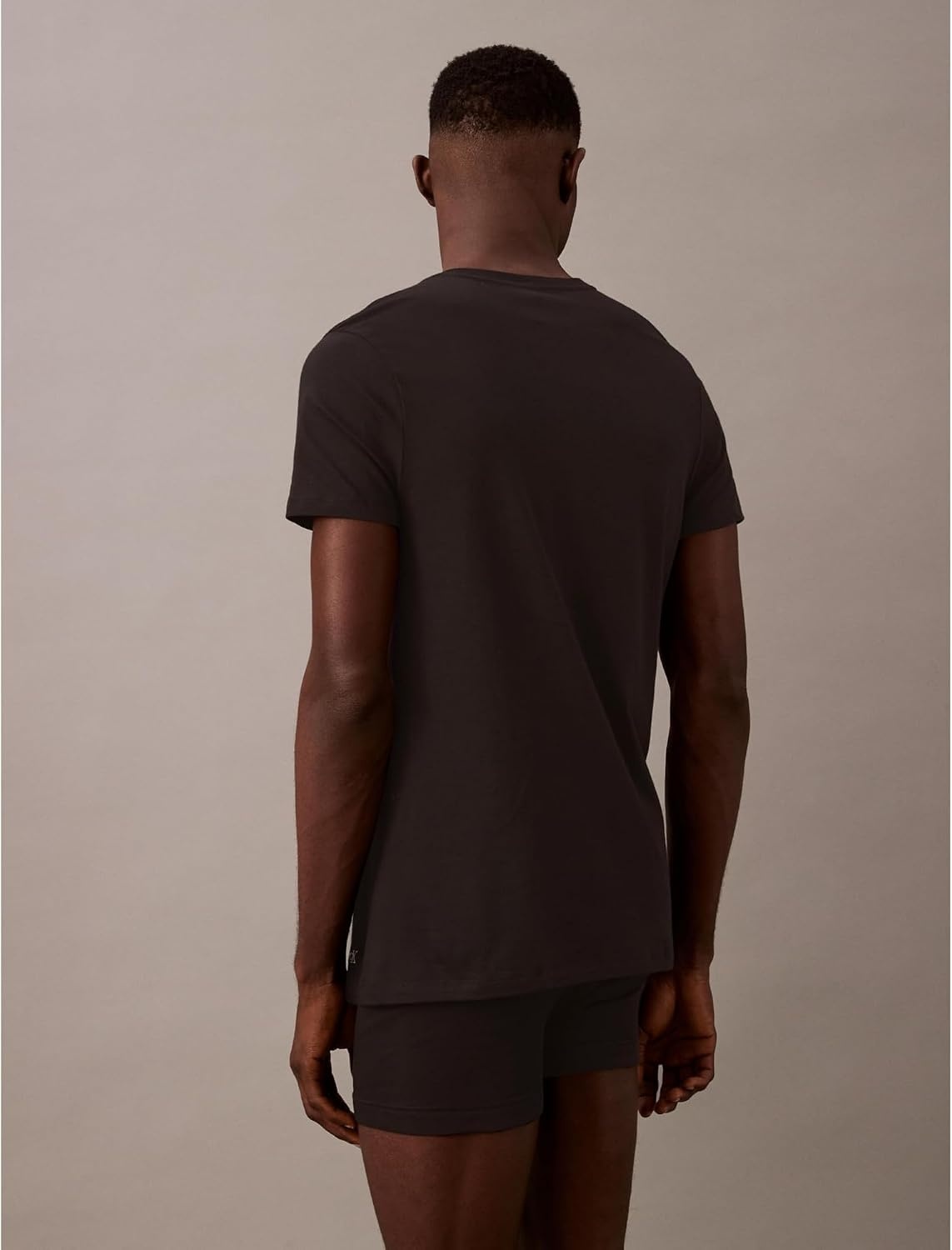 image:imageCalvin Klein Mens Cotton Classics 3Pack Undershirts3 Black Vneck