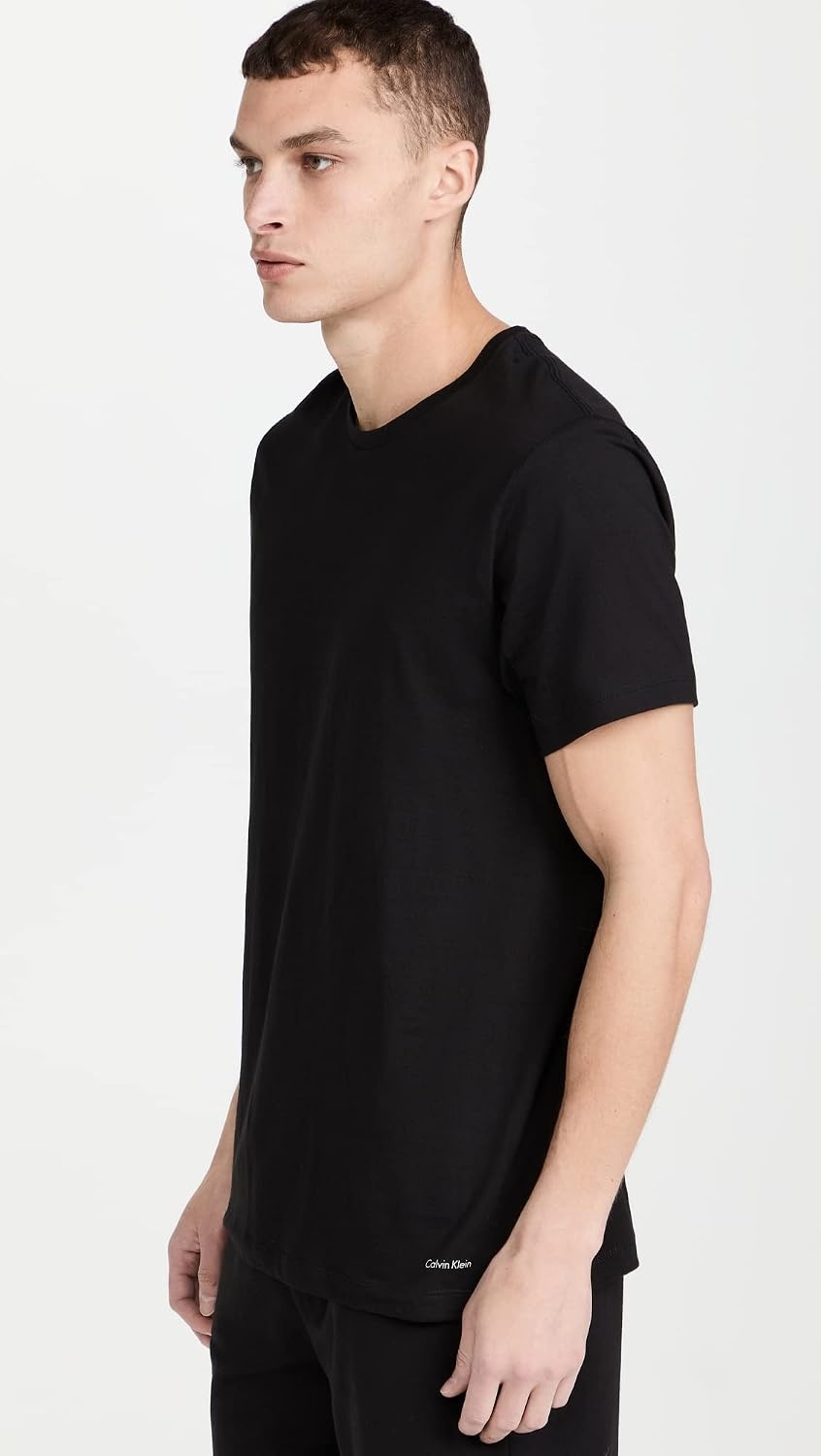 image:imageCalvin Klein Mens Cotton Classics 3Pack Undershirts3 Classic Black Crewneck