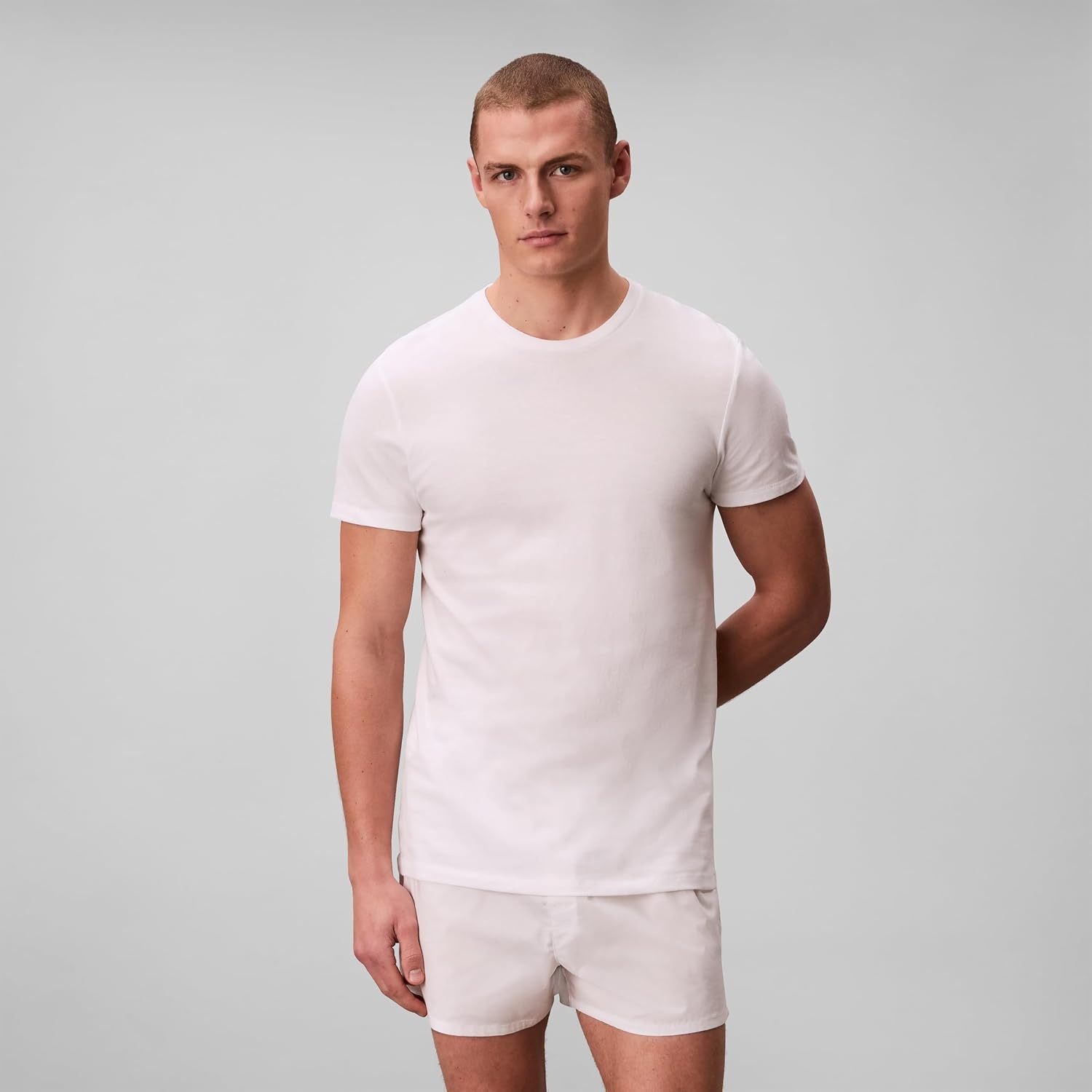 image:imageCalvin Klein Mens Cotton Classics 3Pack Undershirts3 White Crewneck